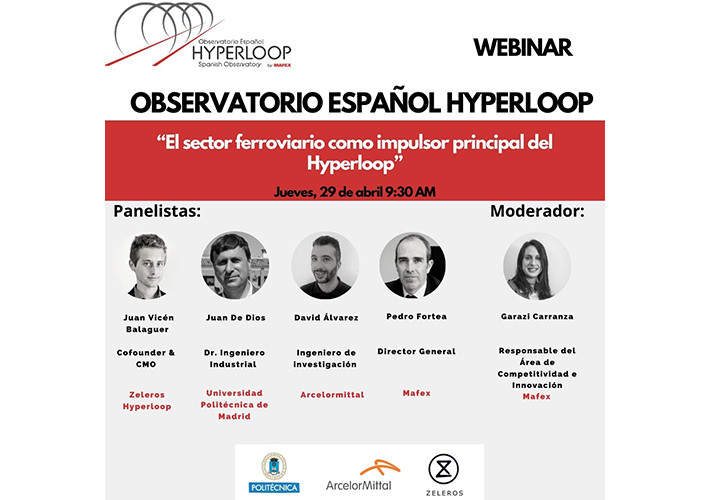 Foto Mafex impulsa el tren del futuro a través de una serie de seminarios durante el 2021 en el marco del Observatorio Español para Hyperloop.